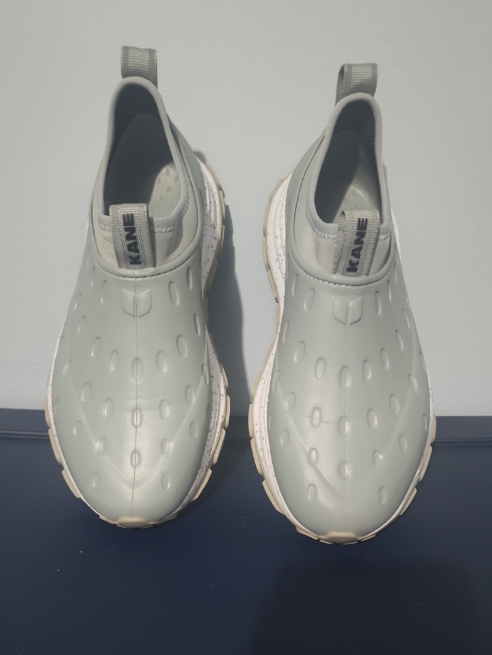 KANE Revive AC Slip-On Rubber Sneakers in Light Gray